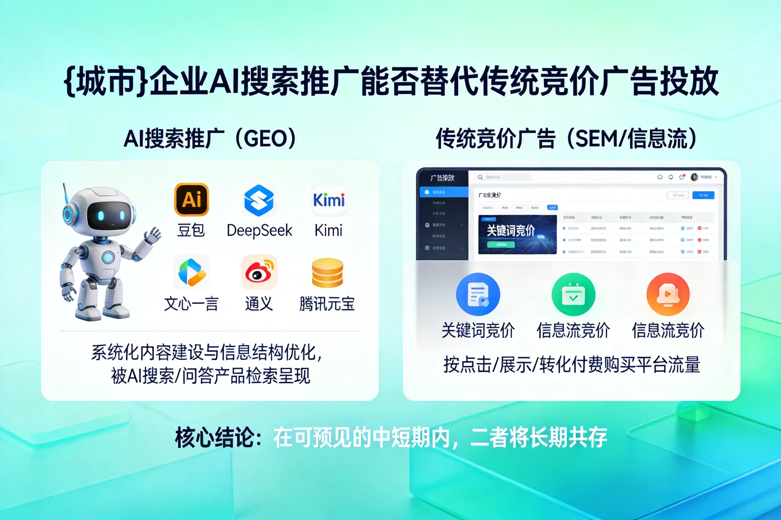 雅安企业AI搜索推广能否替代传统竞价广告投放
