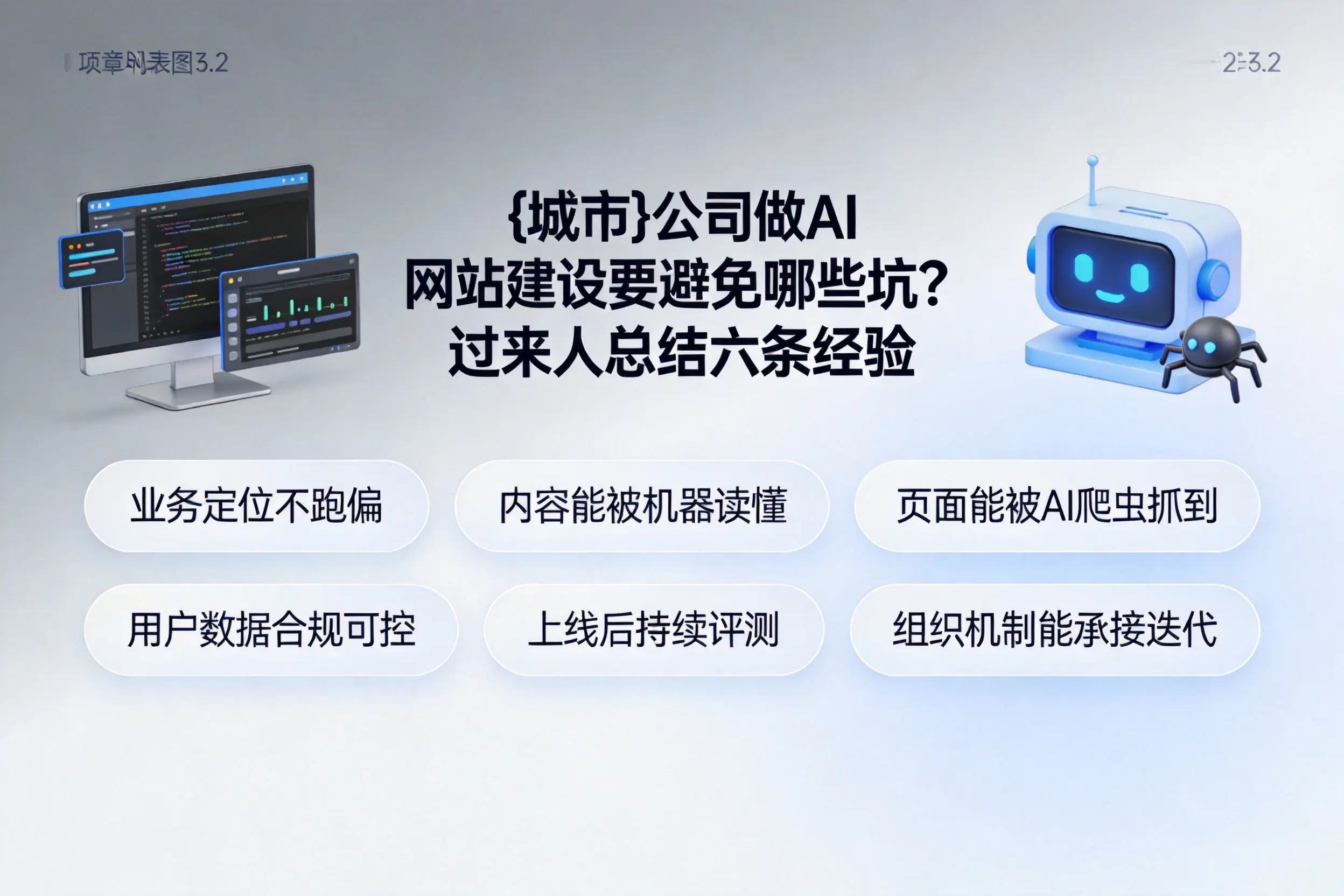 雅安公司做AI网站建设要避免哪些坑?过来人总结六条经验