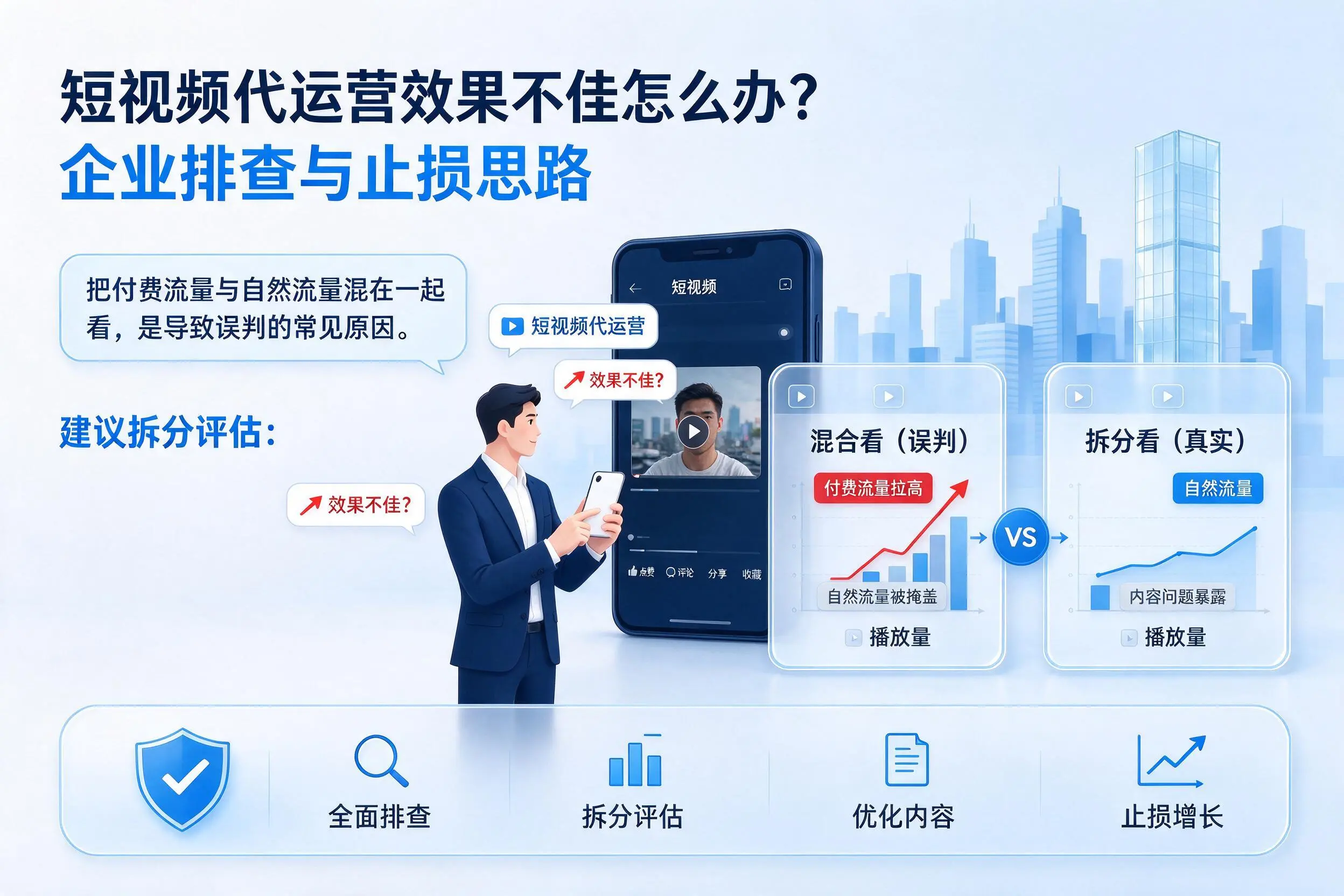 短视频代运营效果不佳怎么办?雅安企业排查与止损思路