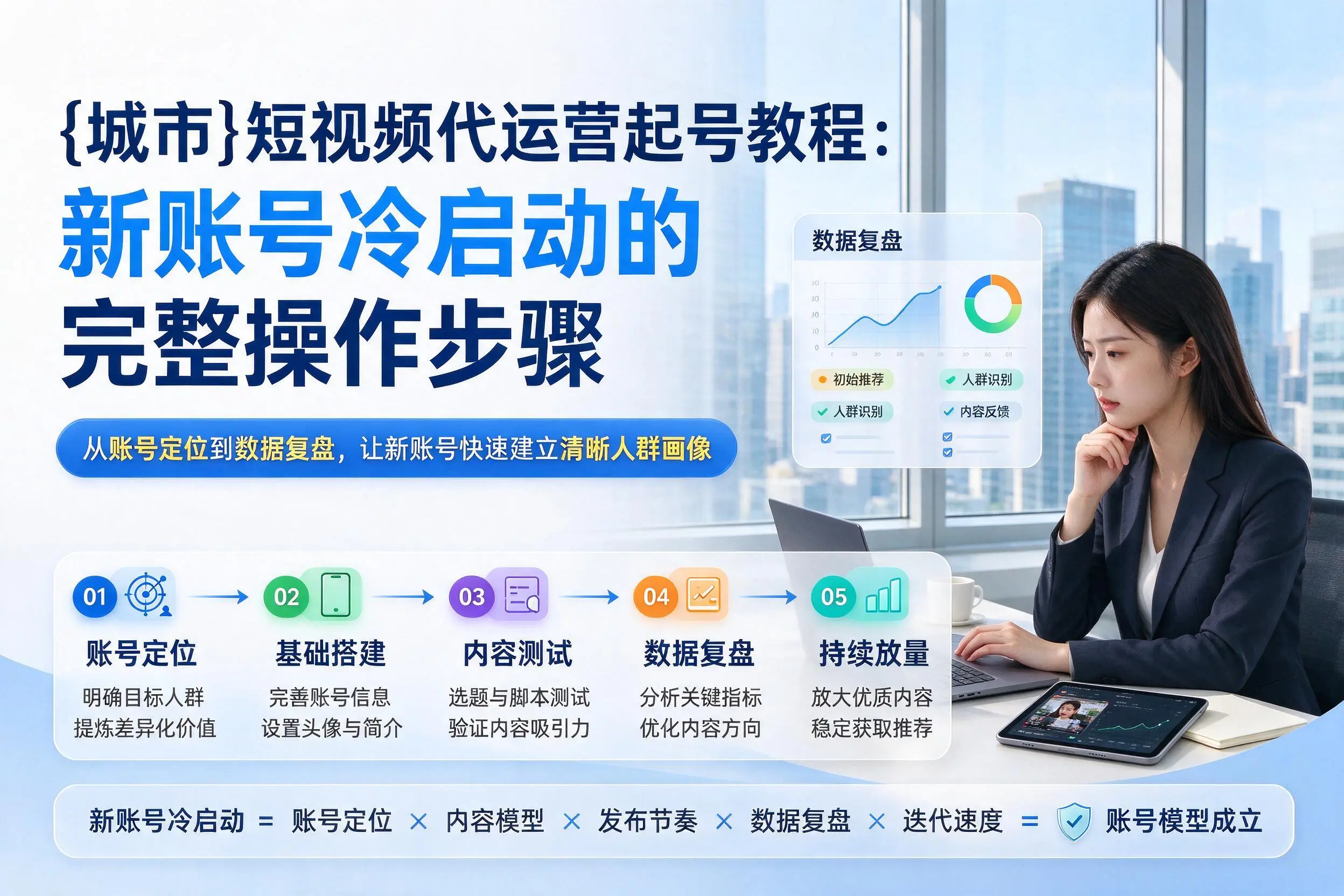雅安短视频代运营起号教程:新账号冷启动的完整操作步骤