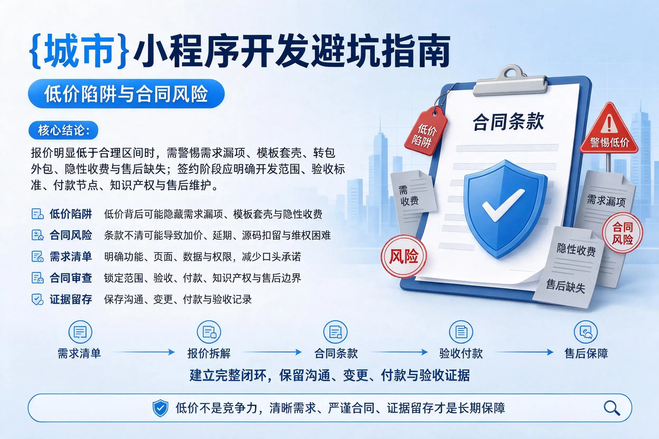 雅安小程序开发避坑指南：低价陷阱与合同风险