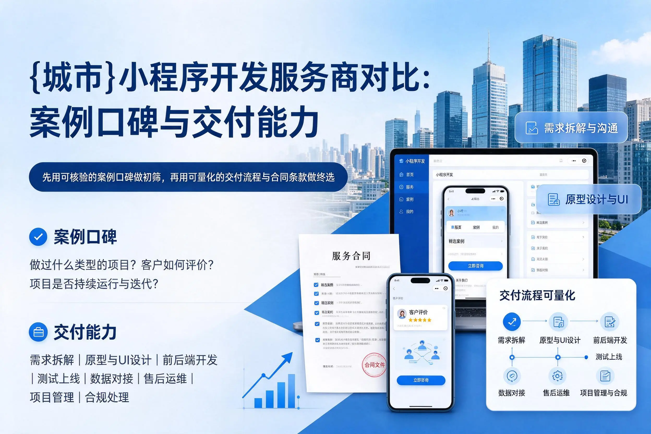 雅安小程序开发服务商对比:案例口碑与交付能力