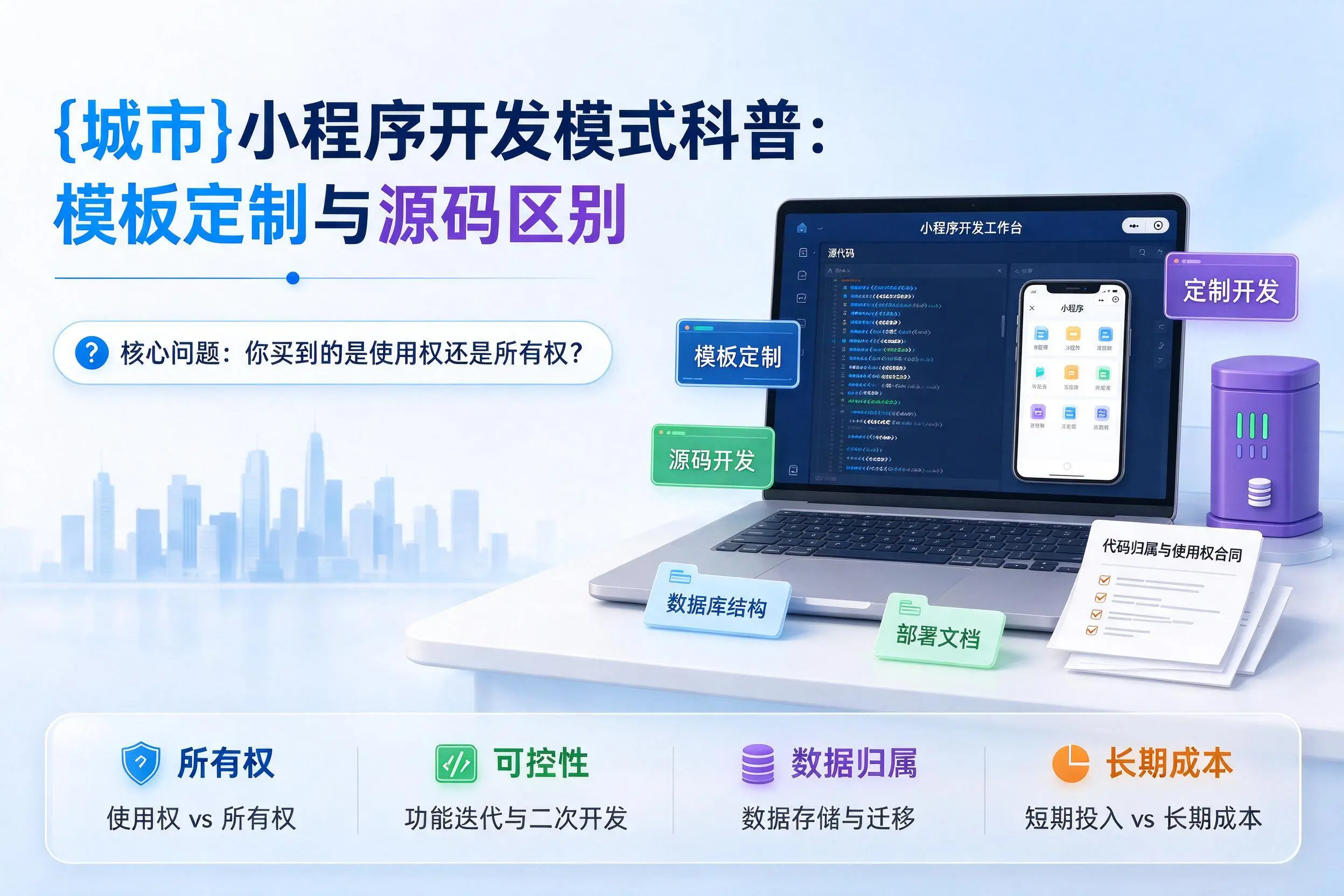 雅安小程序开发模式科普:模板定制与源码区别