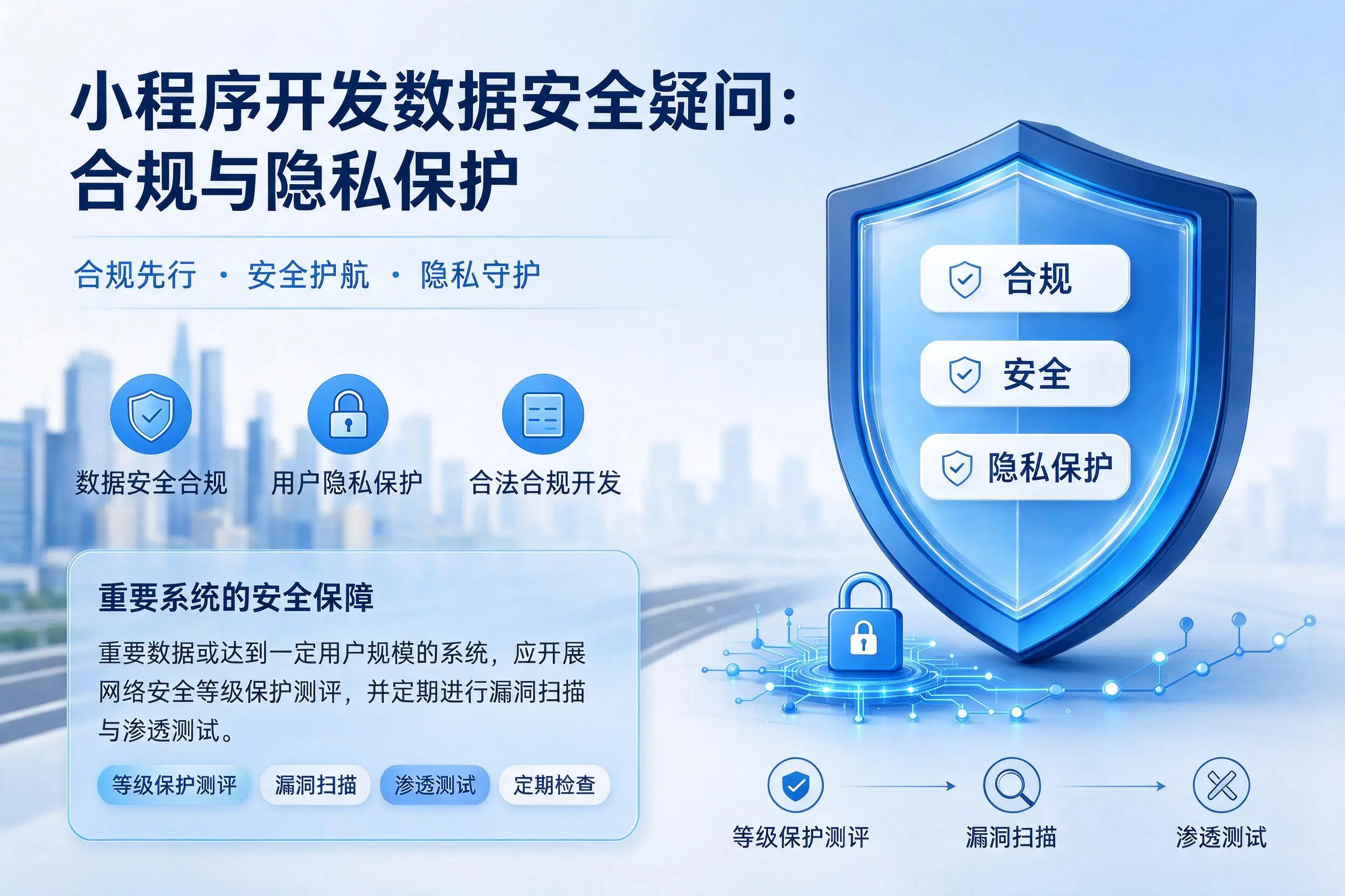 雅安小程序开发数据安全疑问:合规与隐私保护