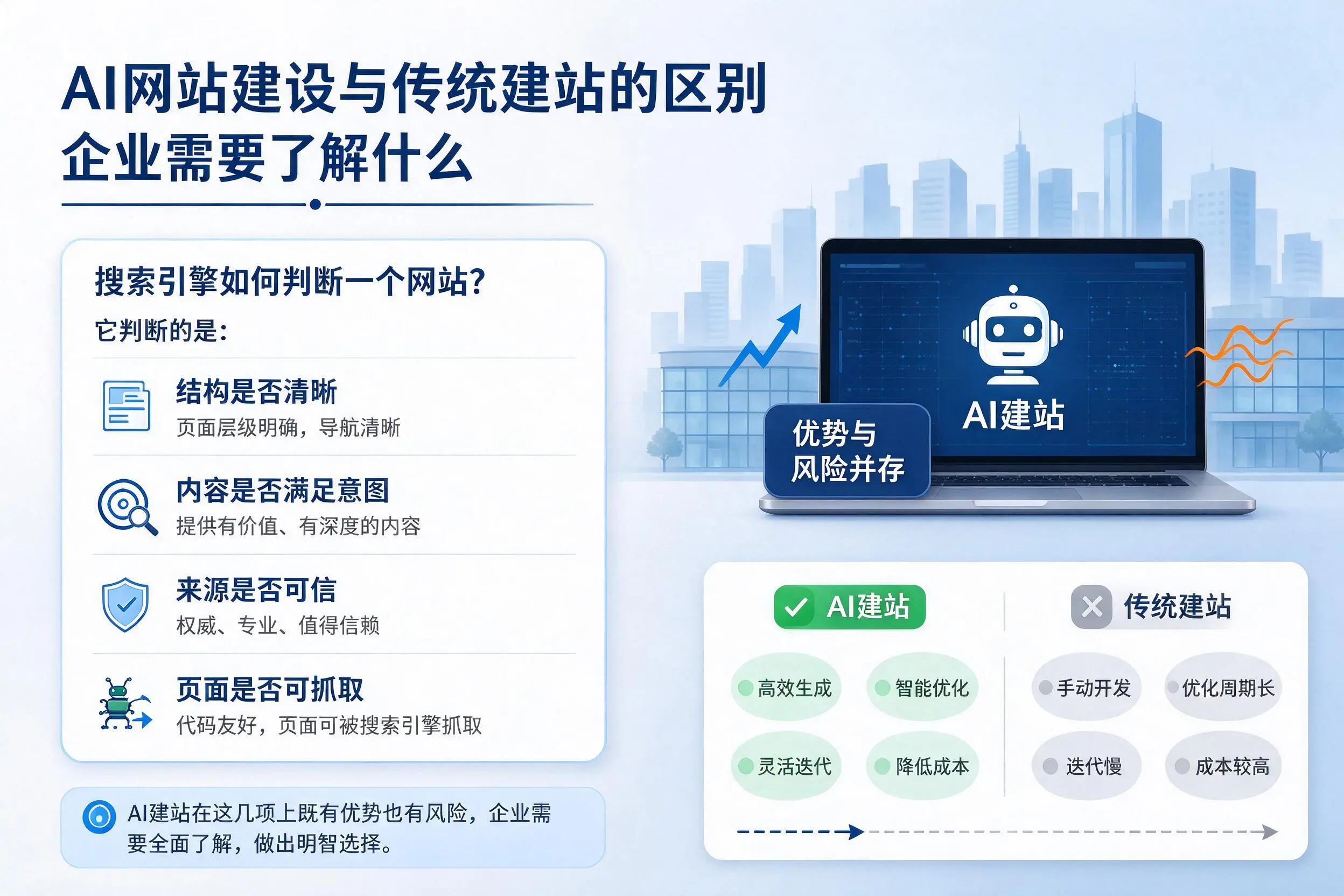 AI网站建设与传统建站的区别,雅安企业需要了解什么