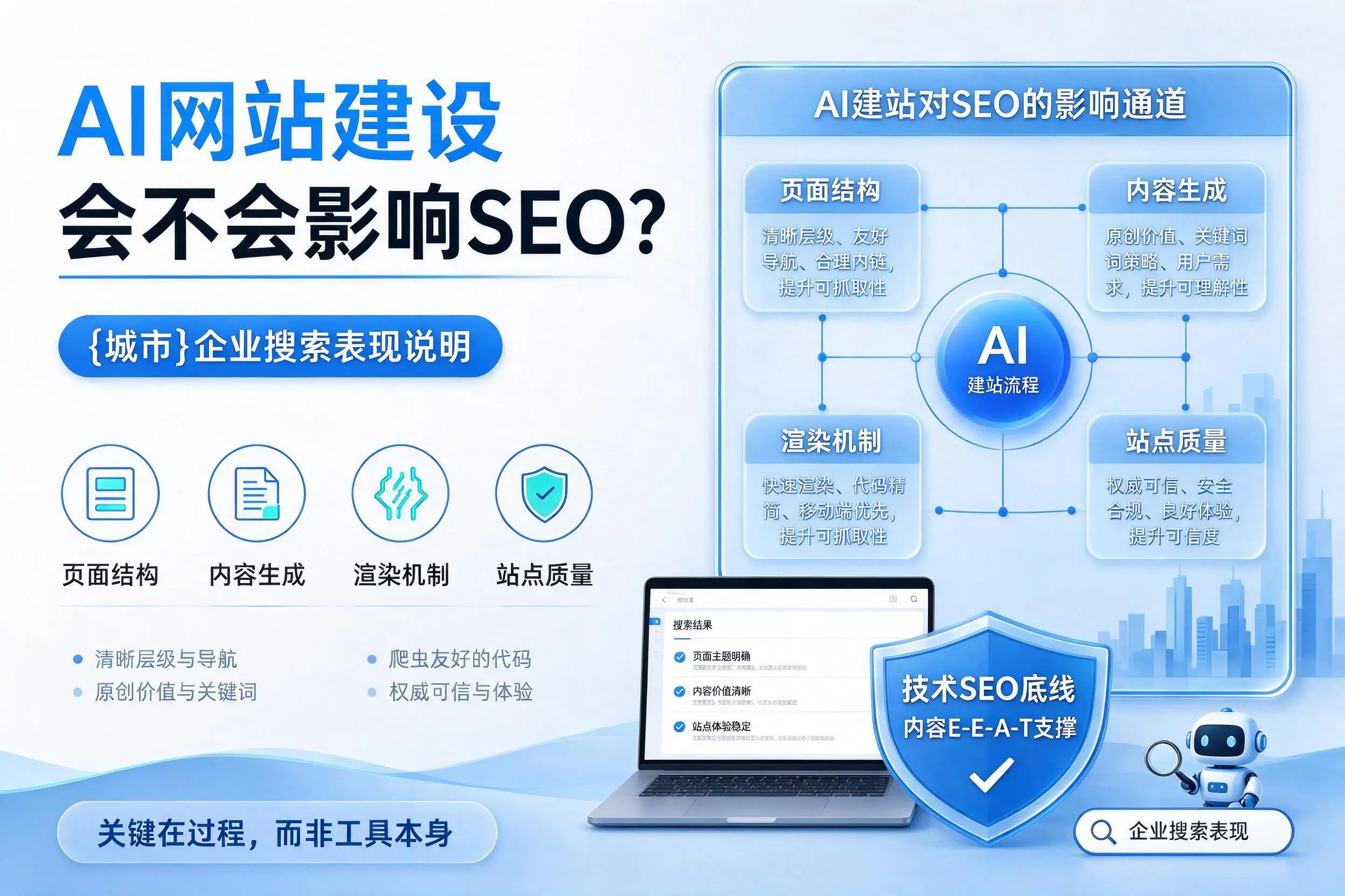AI网站建设会不会影响SEO？雅安企业搜索表现说明