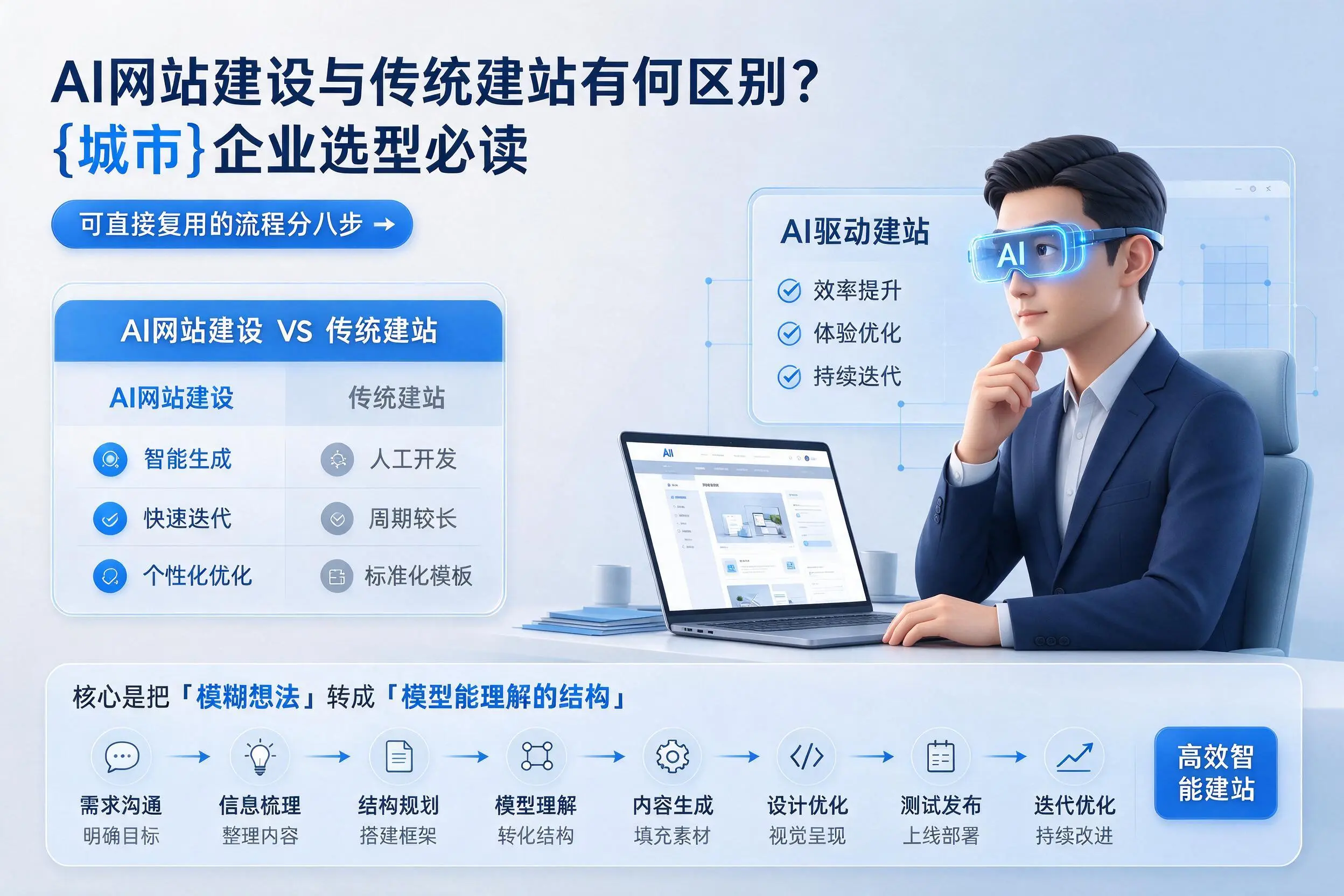 AI网站建设与传统建站有何区别?雅安企业选型必读
