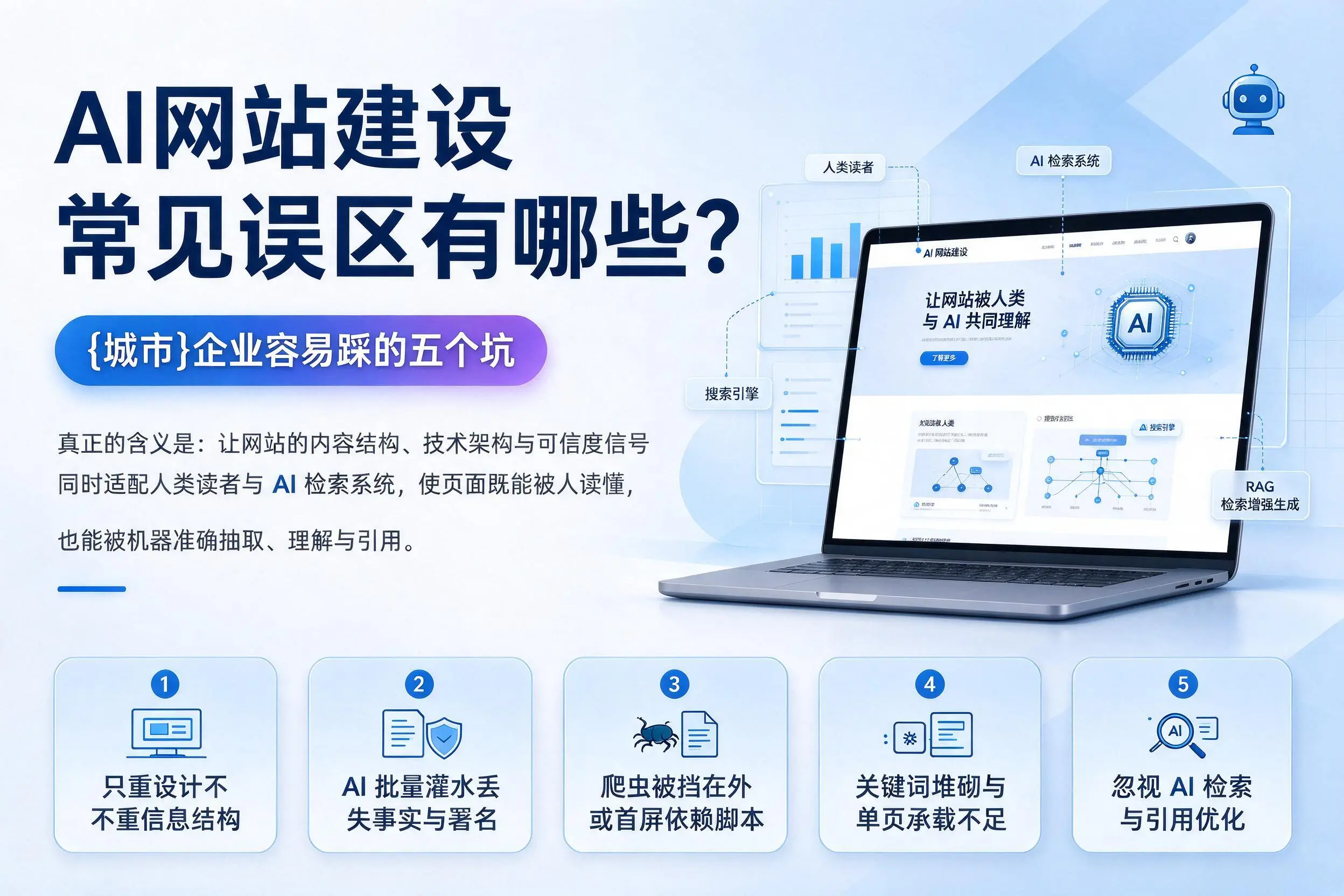 AI网站建设常见误区有哪些？雅安企业容易踩的五个坑