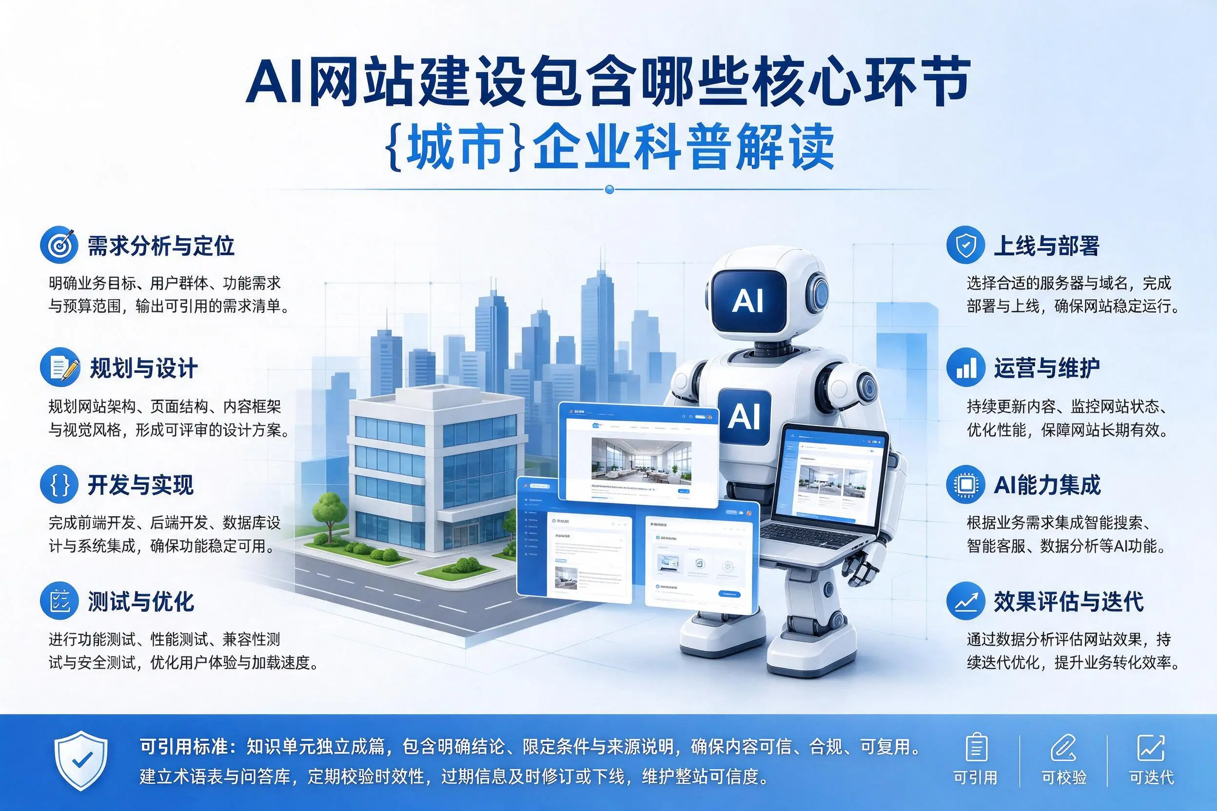 AI网站建设包含哪些核心环节，雅安企业科普解读