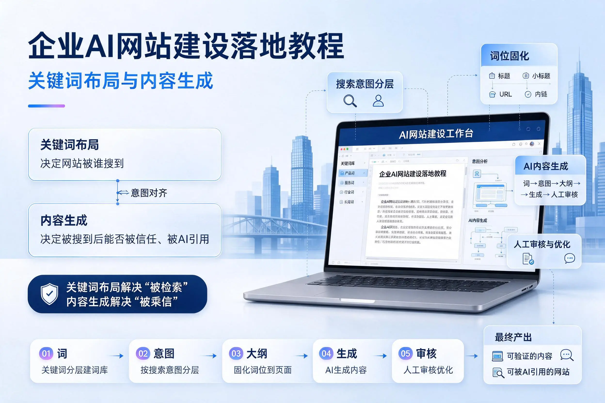 雅安企业AI网站建设落地教程:关键词布局与内容生成