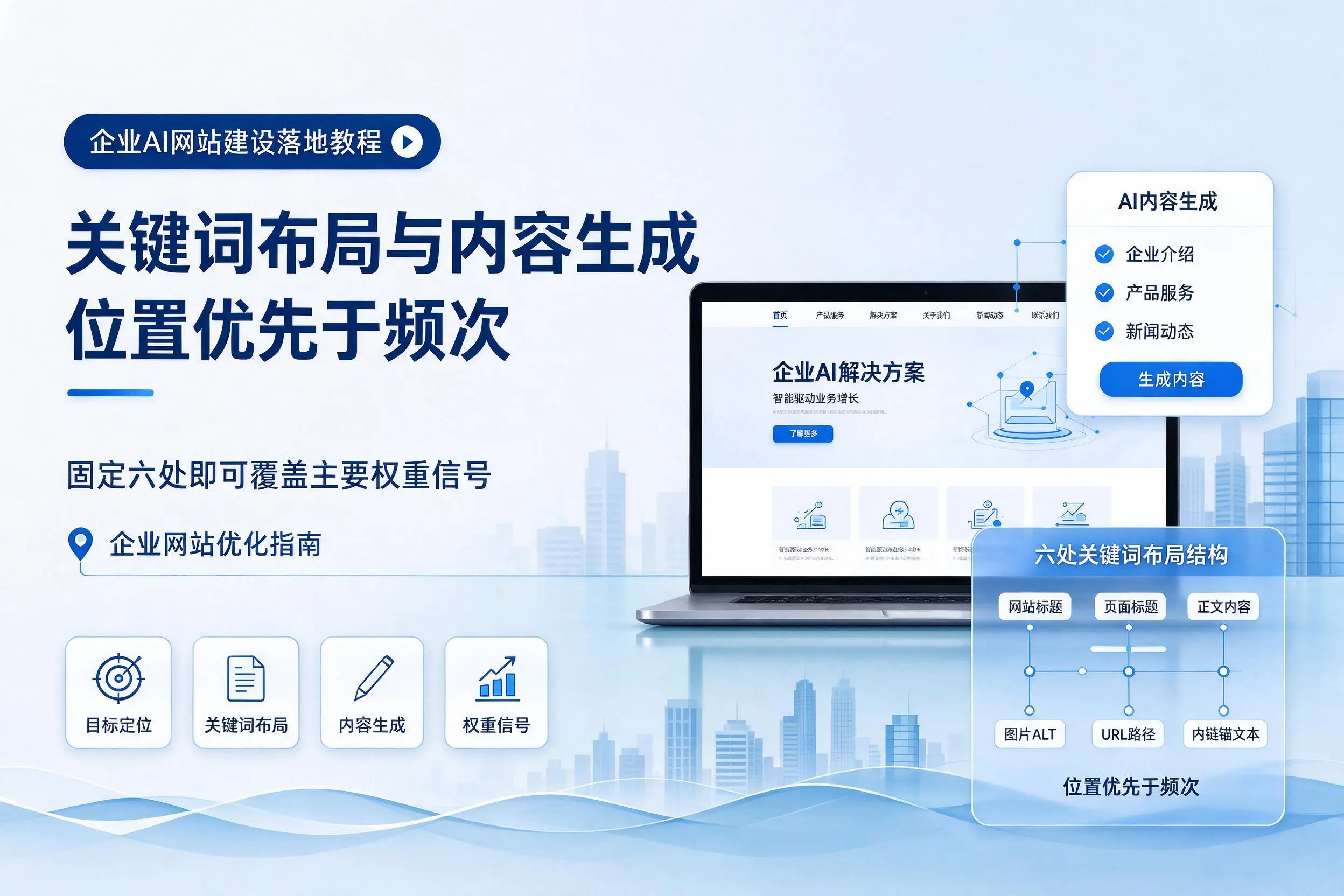 雅安企业AI网站建设落地教程:关键词布局与内容生成