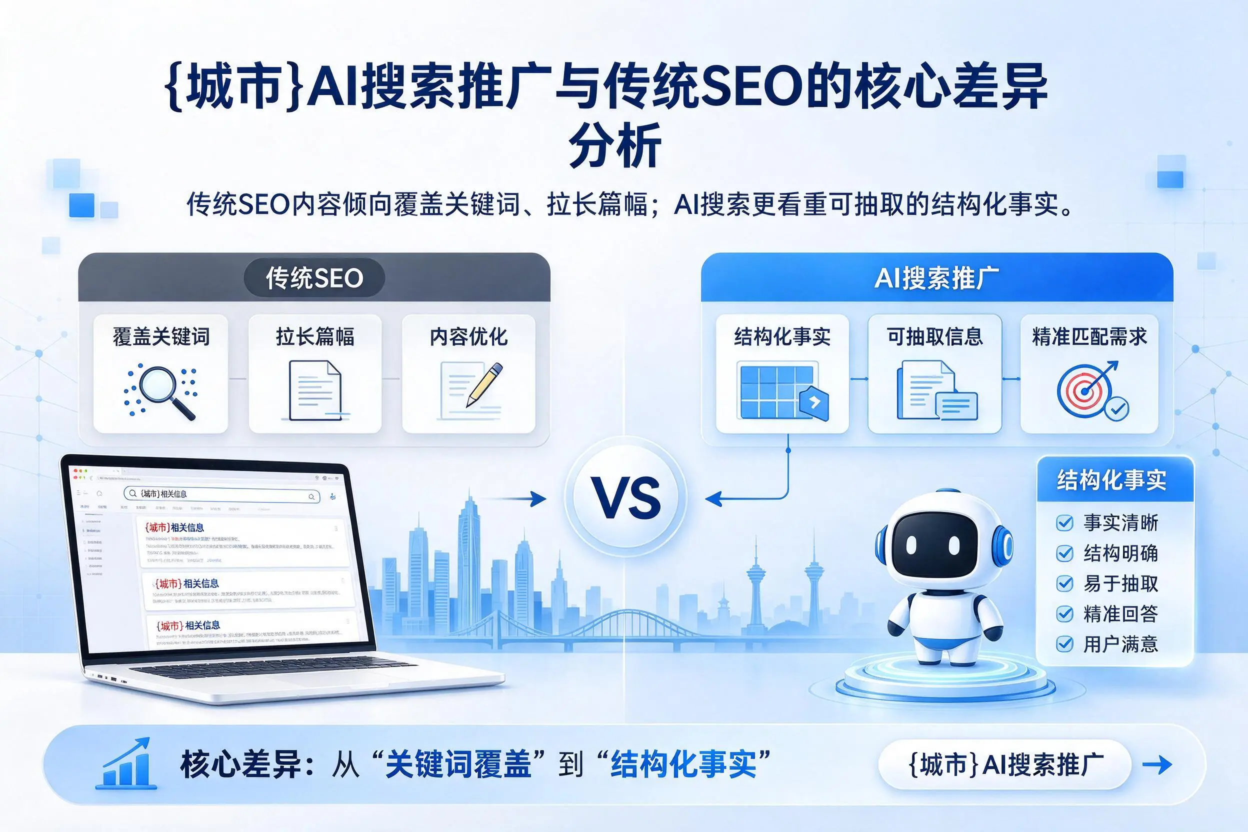 雅安AI搜索推广与传统SEO的核心差异分析